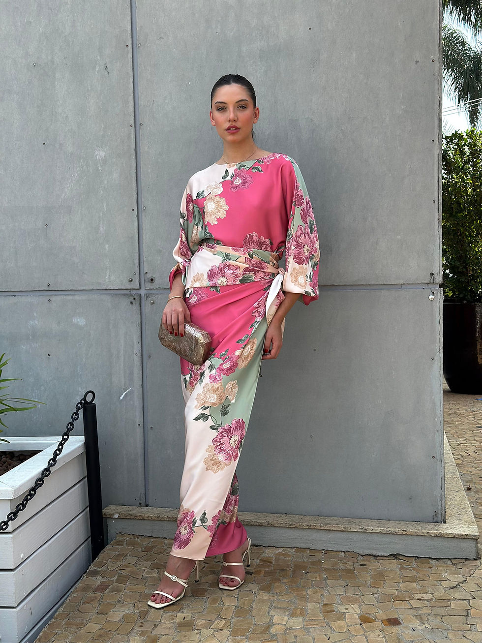 Miniatura: VESTIDO COM SAIA ESTILO PAREÔ