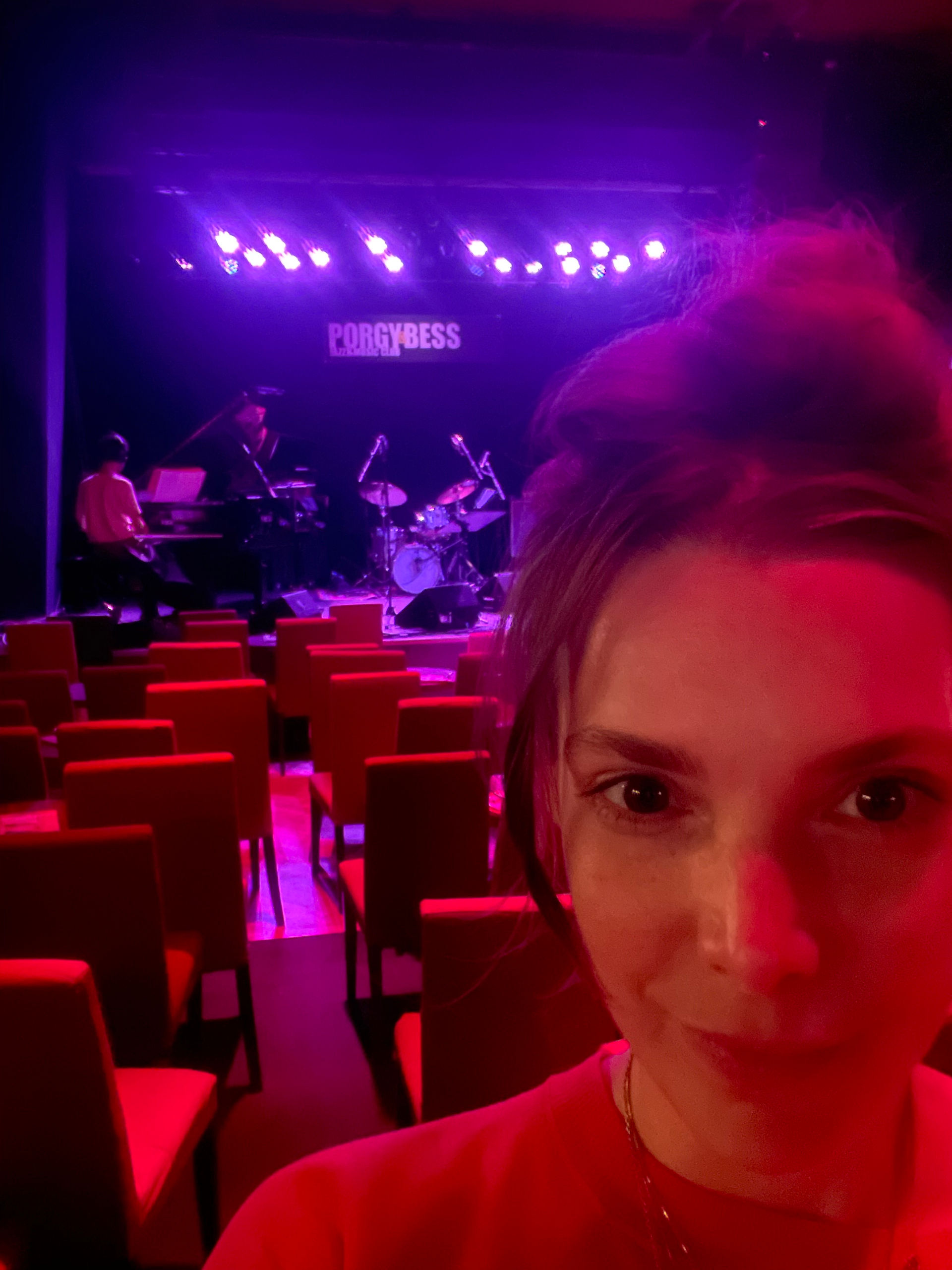 soundcheck at Porgy & Bess