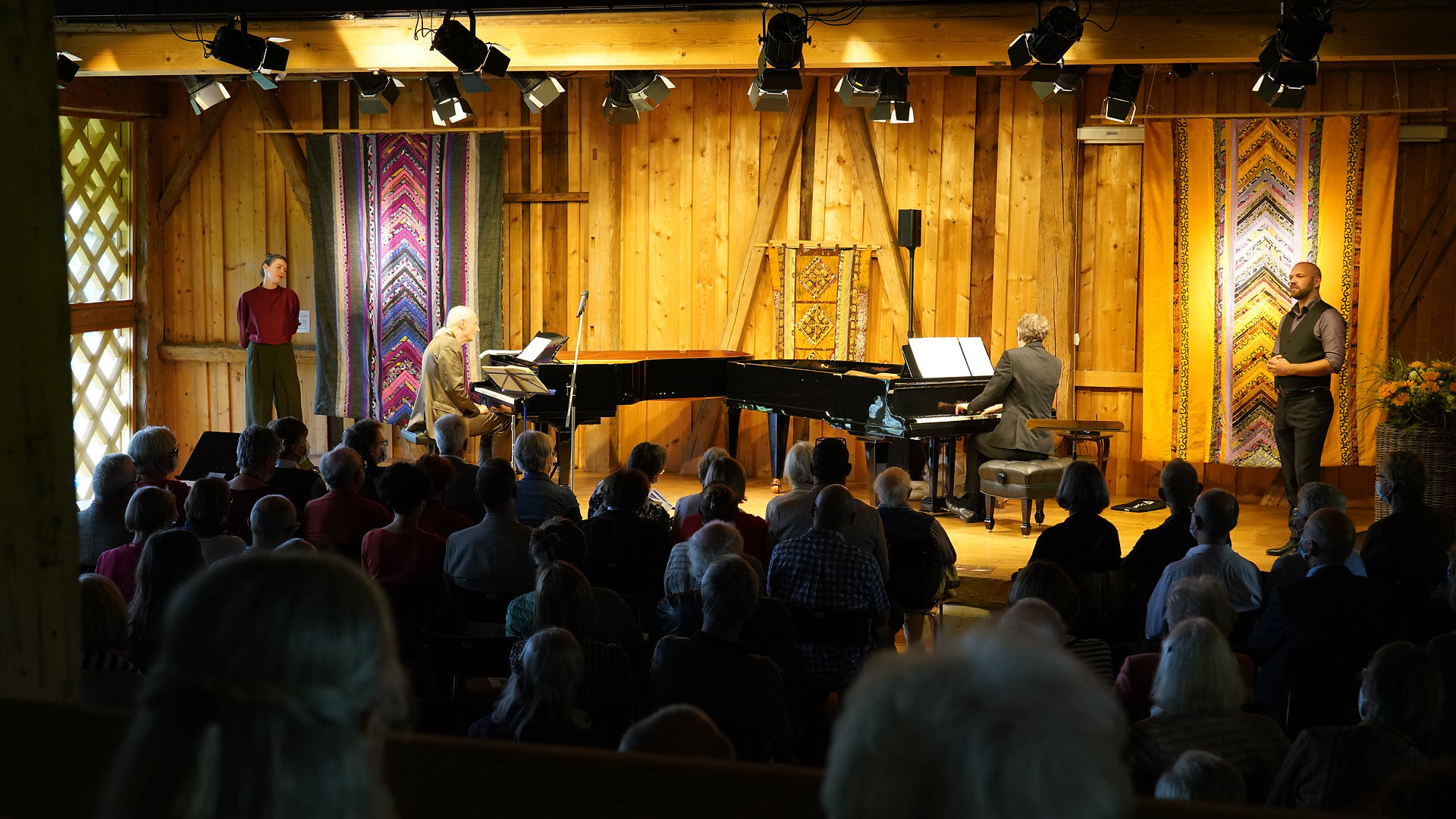 two singers, two pianists : )