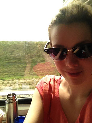 on the train : )
