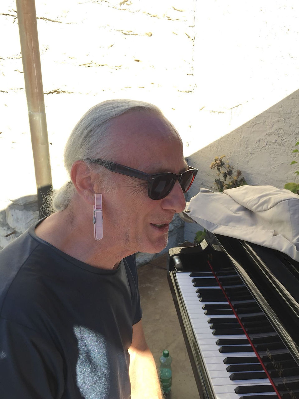 mathias has his new earrings!