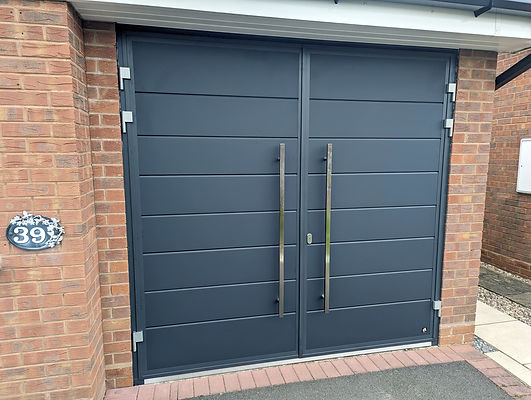Ryterna Insulated side hinged door in anthracite grey in Winchester.jpg
