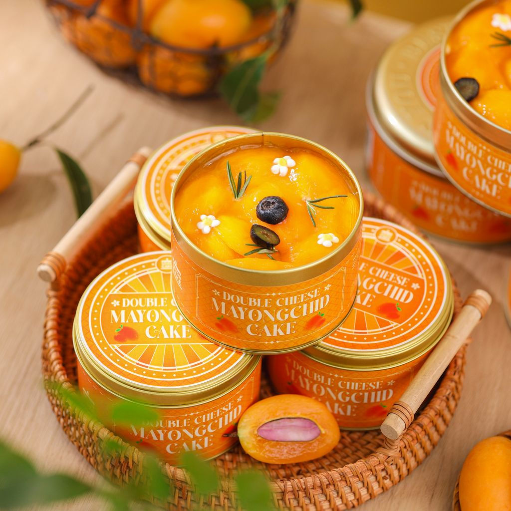 Bánh Double Cheese Thanh Trà hộp thiếc mini 300g