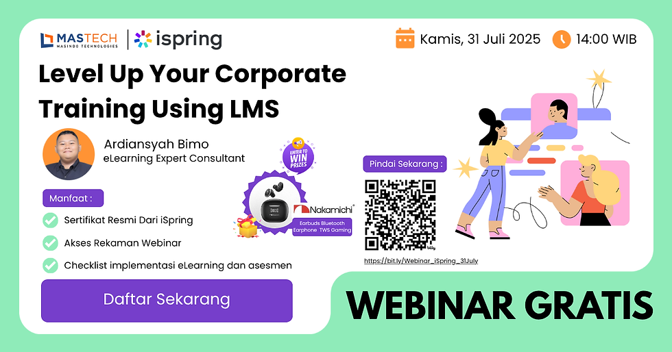 ISPRING WEBINAR GRATIS 31 JULI 2025