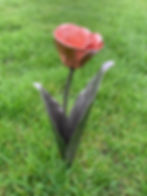 Copper tulip Sculpture