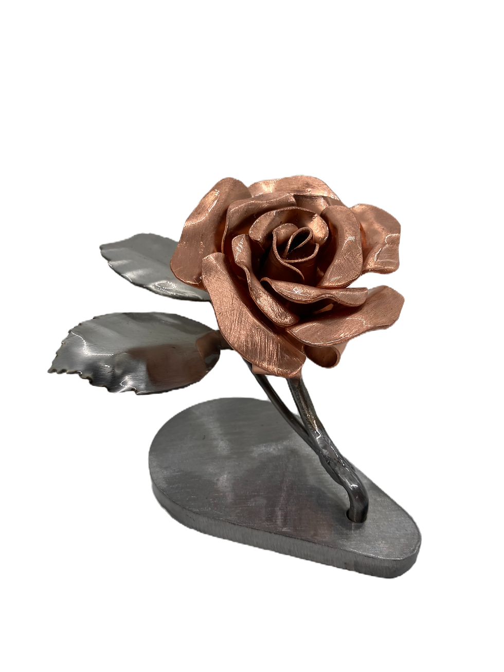 copper and stainless steel rose