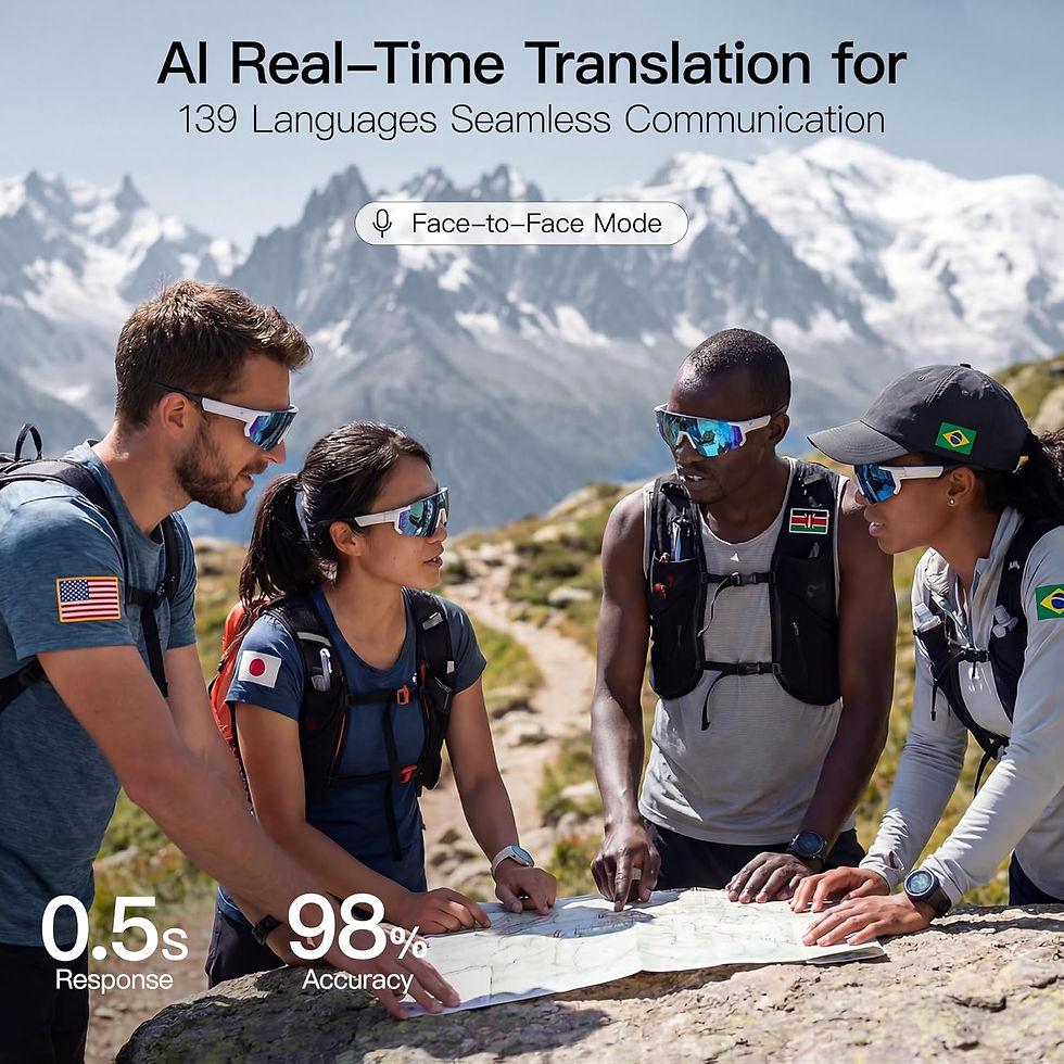 Thumbnail: 2026New AI Smart Glasses ChatGPT 1080P Camera 8MP Anti-shake Cycling Video&Photo