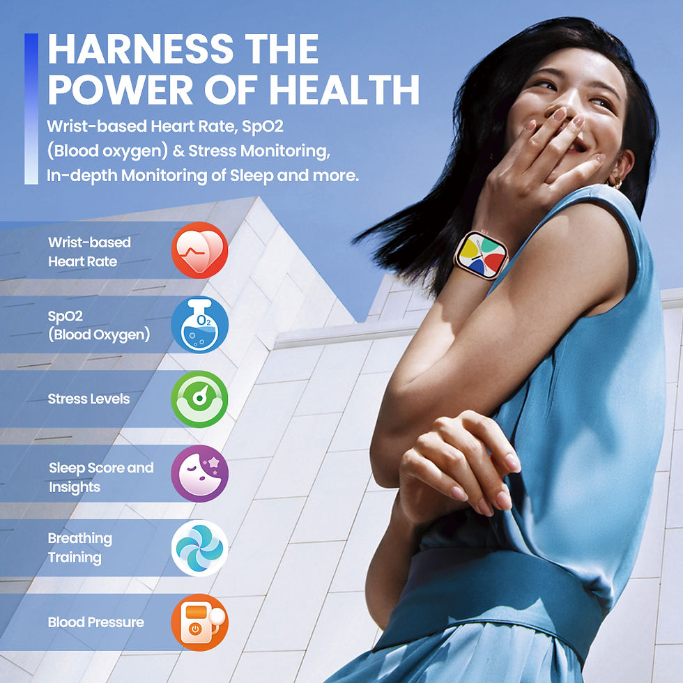 Thumbnail: New Zeblaze Btalk Plus Voice Calling Smartwatch 2.03'' HD Color Display Health a