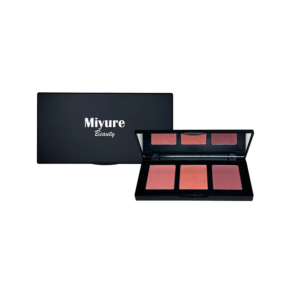 Misyure Beauty palette with three blush shades