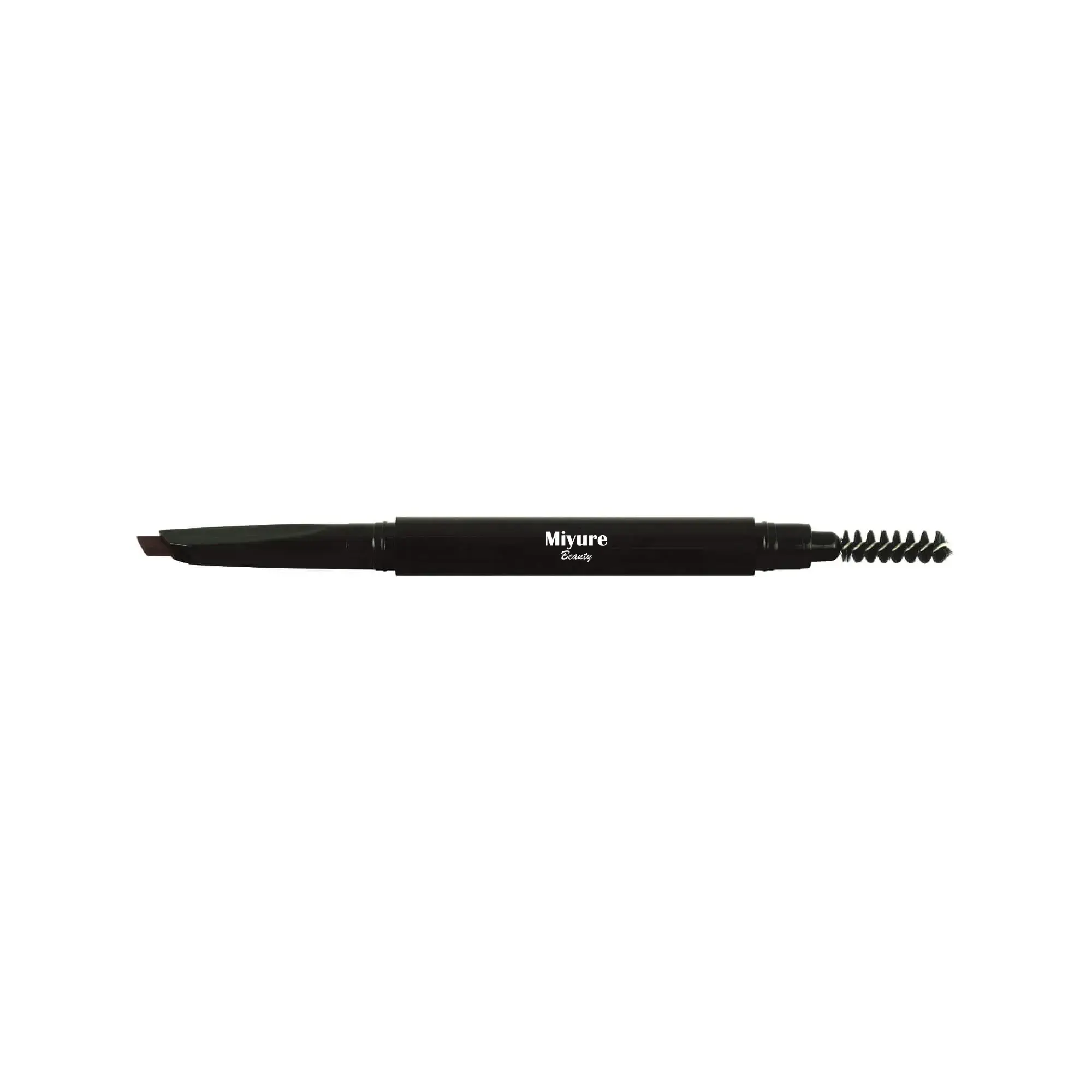 Angled liner brush with spoolie