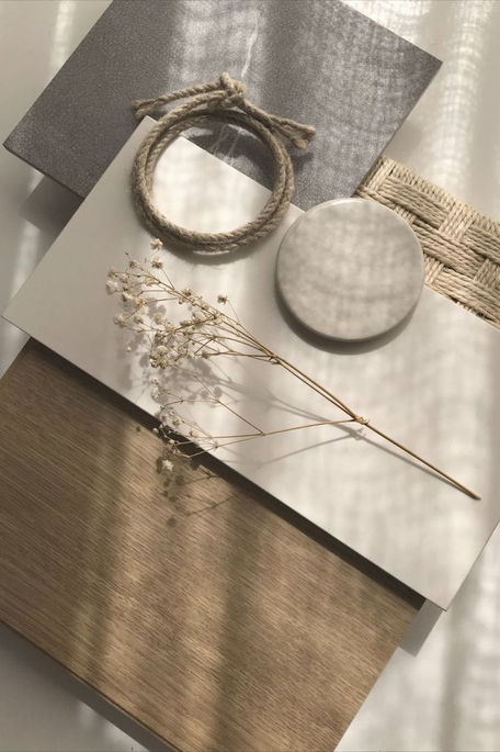 Wabi Sabi material moodboard
