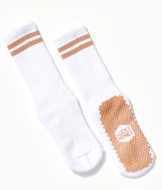 Thumbnail: The Dad Socks Tan Stripes