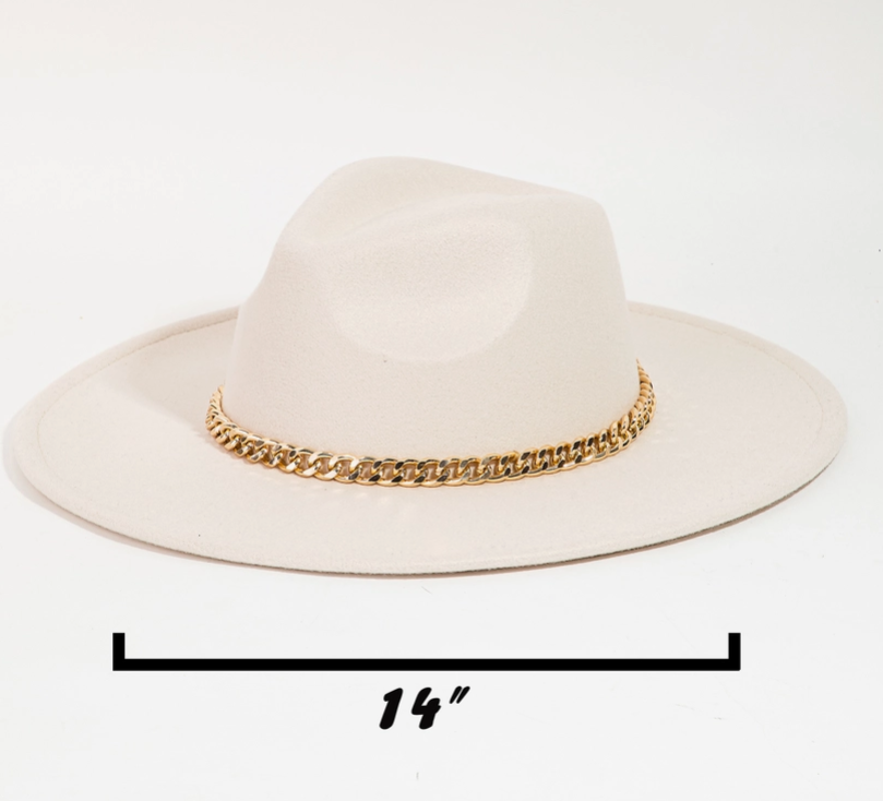 Thumbnail: Chic Chain-Banded Felt Hat