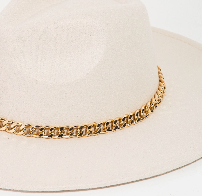 Thumbnail: Chic Chain-Banded Felt Hat