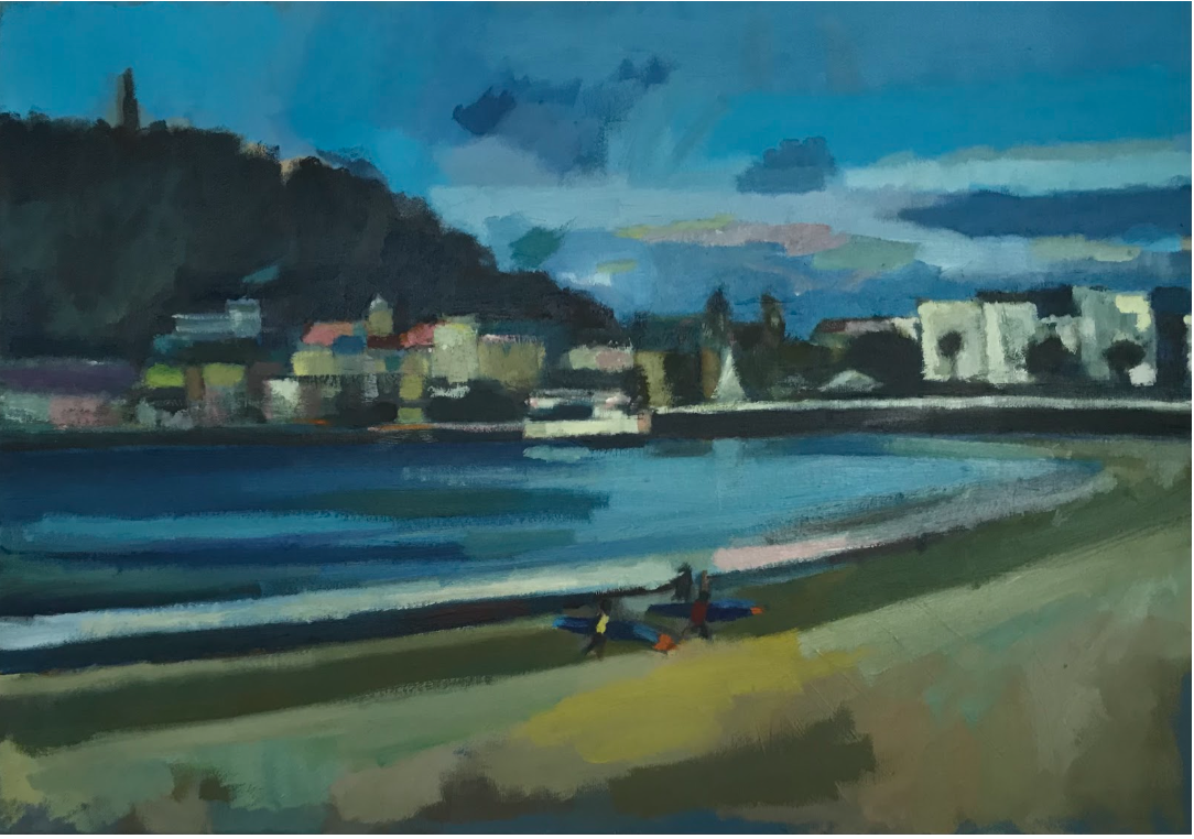 La Concha, they come out of the sea