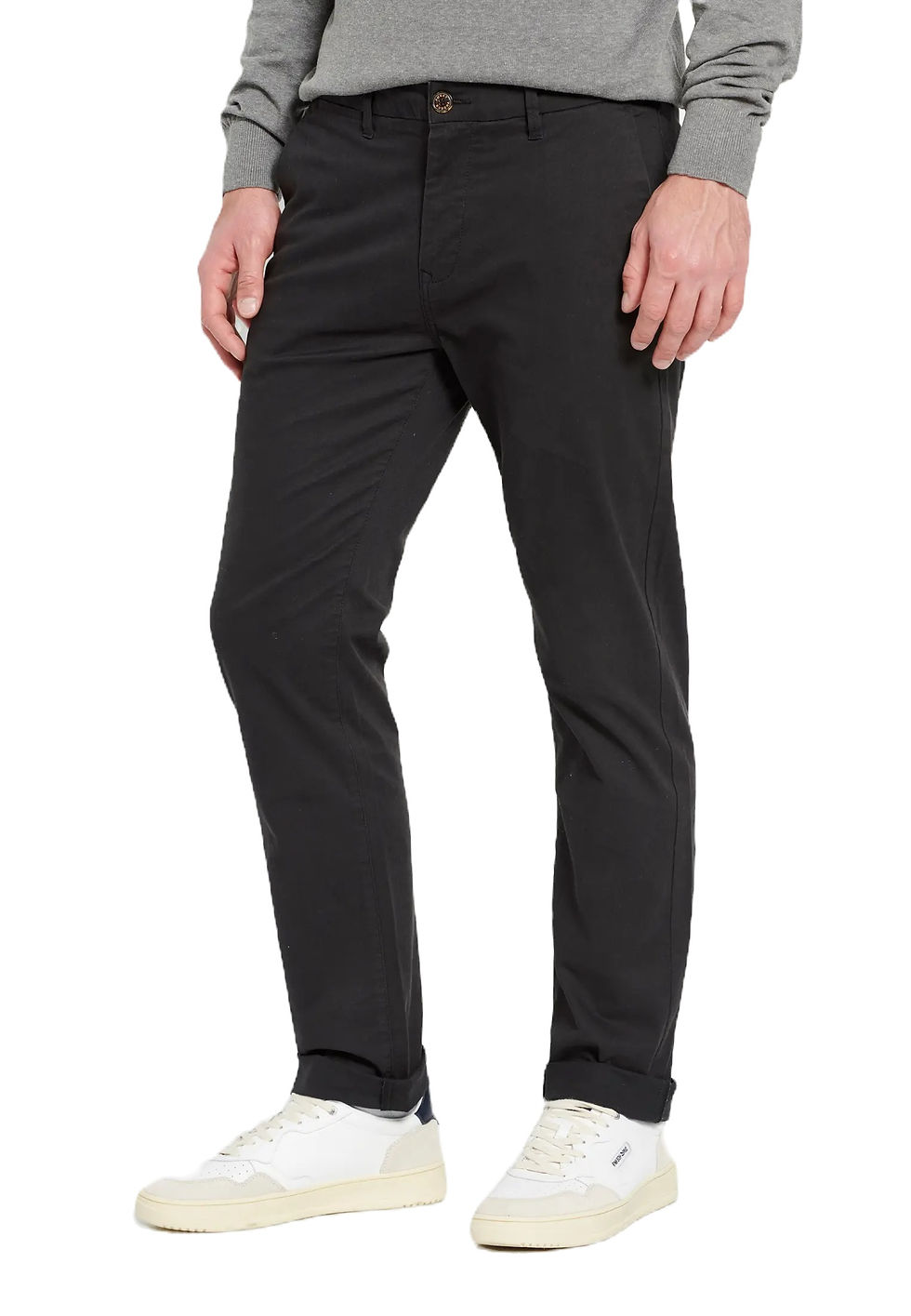 Funky Buddha Men's Chino Pants-DK Grey