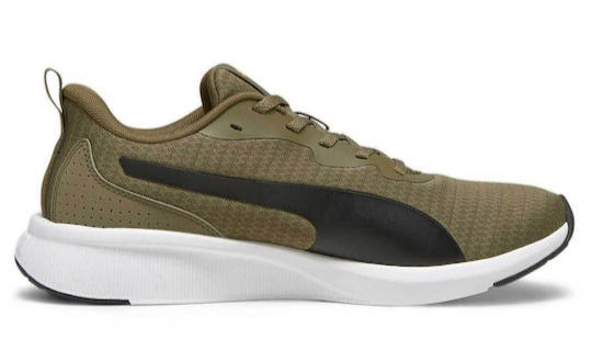 Puma Flyer Lite Men's Running Shoes 378774-05 Olive Green
