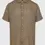 Μικρογραφία: Funky Buddha M Garment Dyed Shortsleeve Linen Shirt FBM009-002-05 Cigar