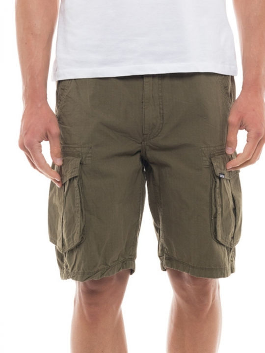 Biston Men's Cargo Monochrome Shorts 47-221-010 Khaki