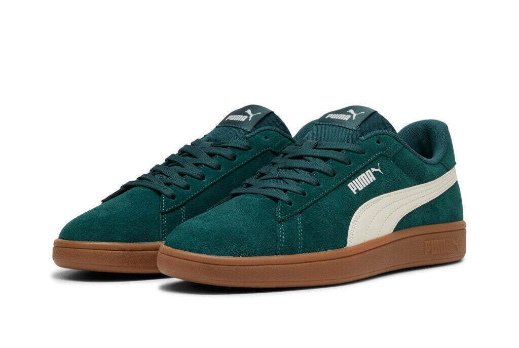 Puma Smash 3.0 Ανδρικά Sneakers Green Terrain-Warm White-Gum 390984-27