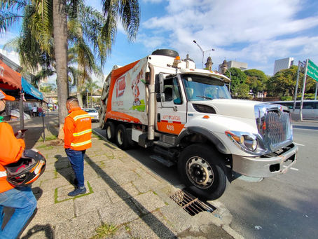 Residuos recogidos en el centro de Medellín, en la primera Operación Naranja