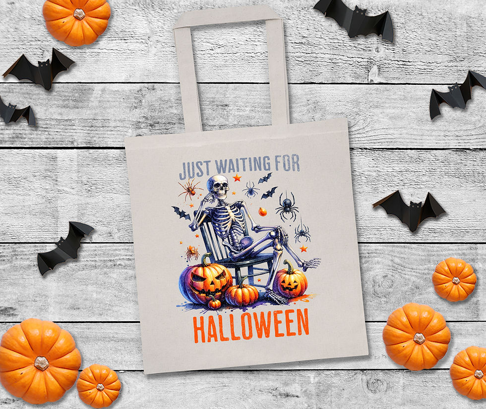 Waiting for Halloween 4 Tote