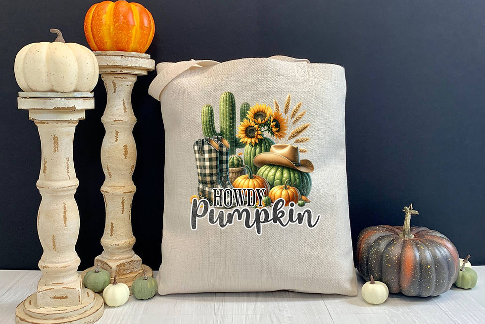 Howdy Pumpkin Cactus Tote