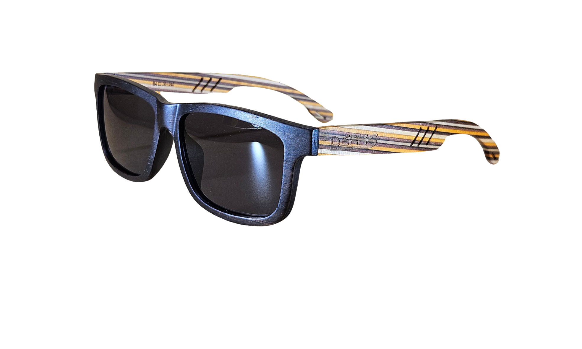 Skateboard wood frame, brown polarised lenses W3080-3