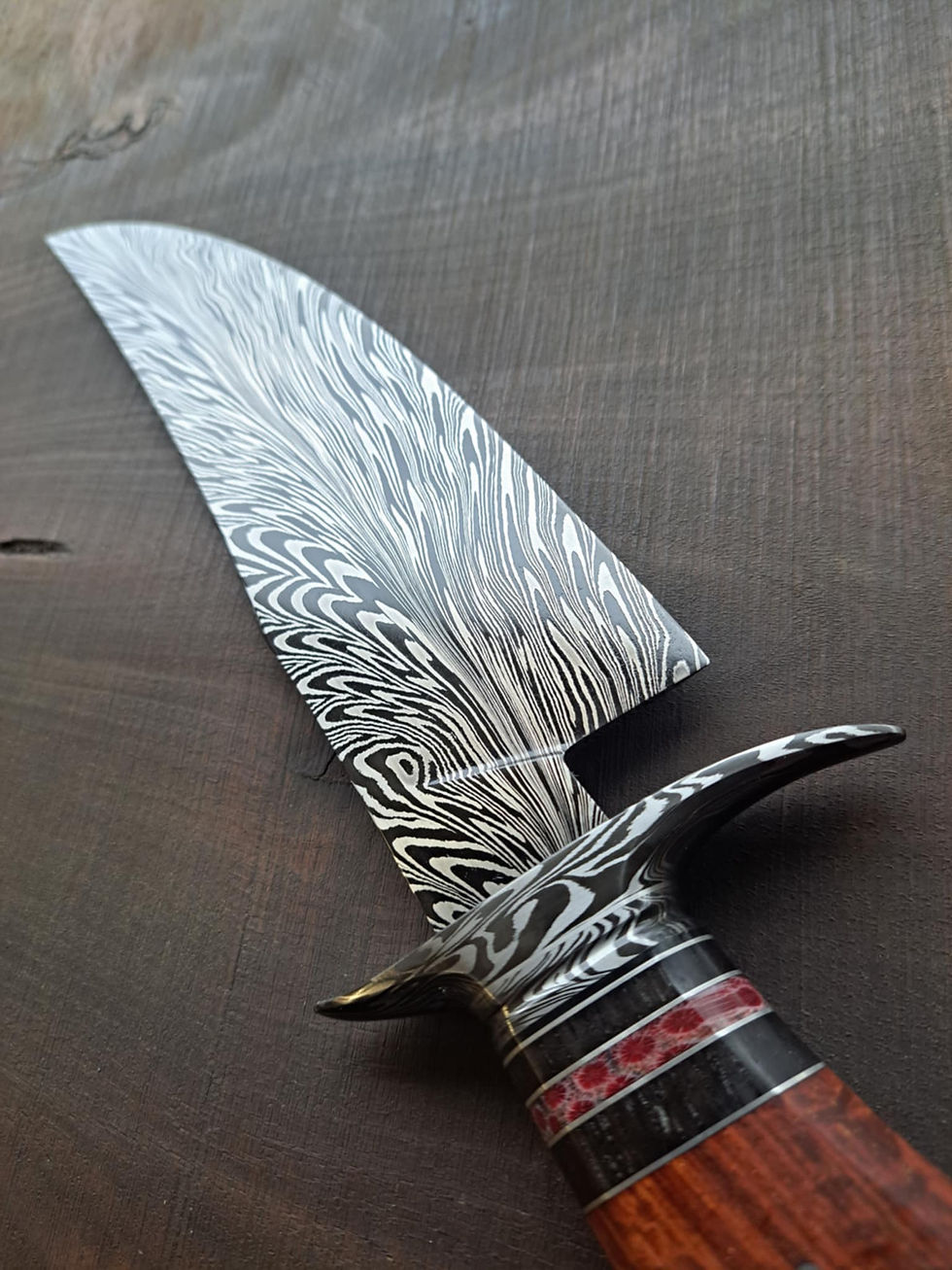 Thumbnail: Feather Damascus Bowie