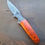 Thumbnail: Damascus Hunter with Leather Sheath