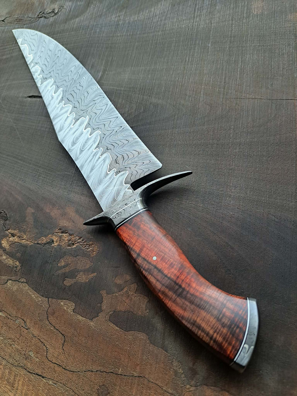 Thumbnail: Damascus Bowie Knife