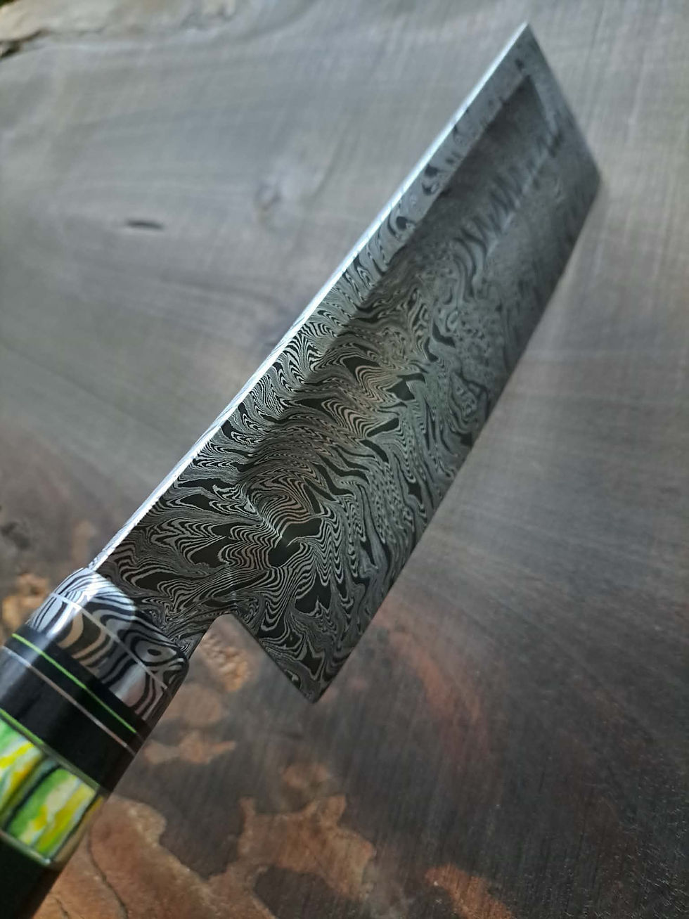 Thumbnail: Damascus Kitchen Cleaver