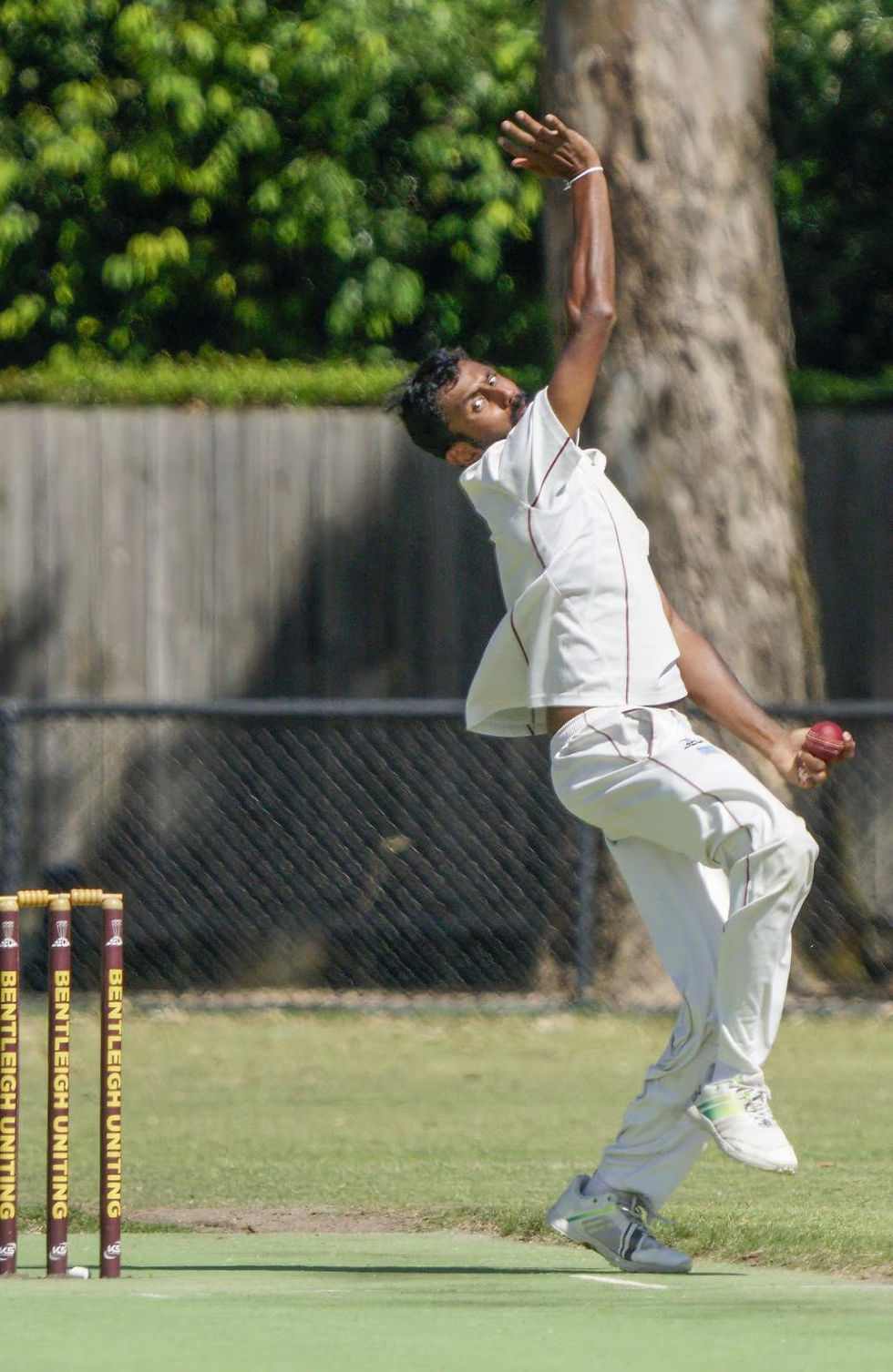 Buddika De Alwis in full flight. Picture: Valeriu Campan
