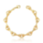 Pulseira Elos Intercalados gucci horsebit