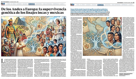De los Andes a Europa: la supervivencia genética de los linajes incas y mexicas