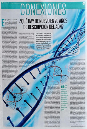 ¿Qué hay de nuevo en 70 años de descripción del ADN?