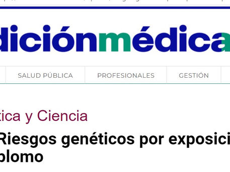 Riesgos genéticos por exposición al plomo