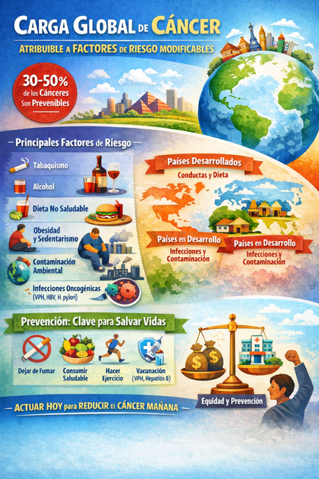 GENÉTICA Y CIENCIA: Cáncer y factores de riesgo modificables: evidencia global y desafíos concretos para Ecuador