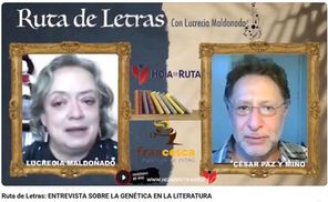 Entrevista en el Programa RUTA DE LETRAS: LA GENÉTICA EN LA LITERATURA