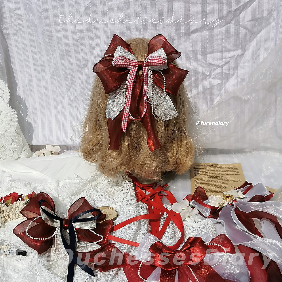 Thumbnail: Light Whisper Ribbons ʚɞ  浅色悄悄蝴蝶结