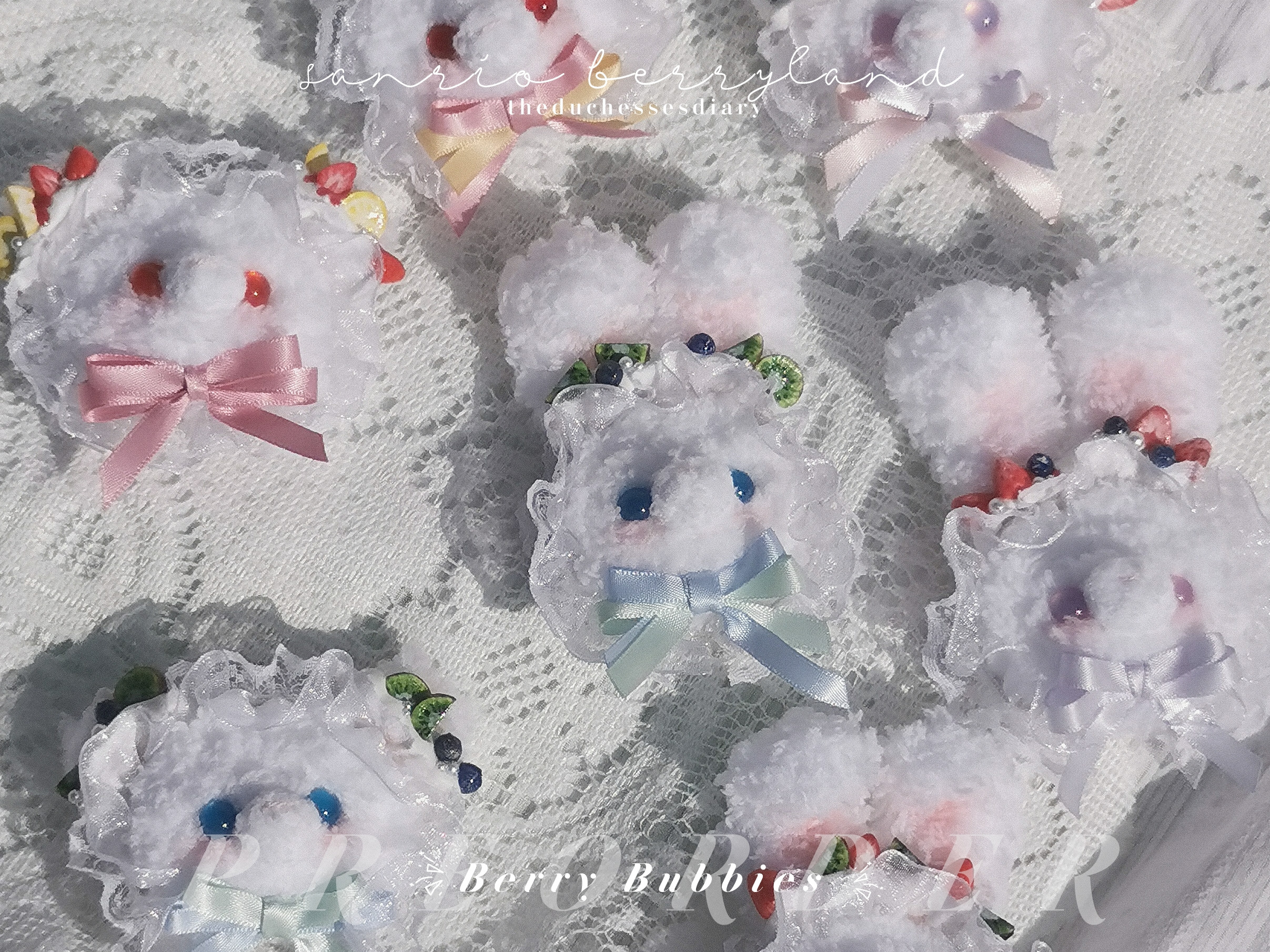 Berry Bubbies Brooch & Hairclip