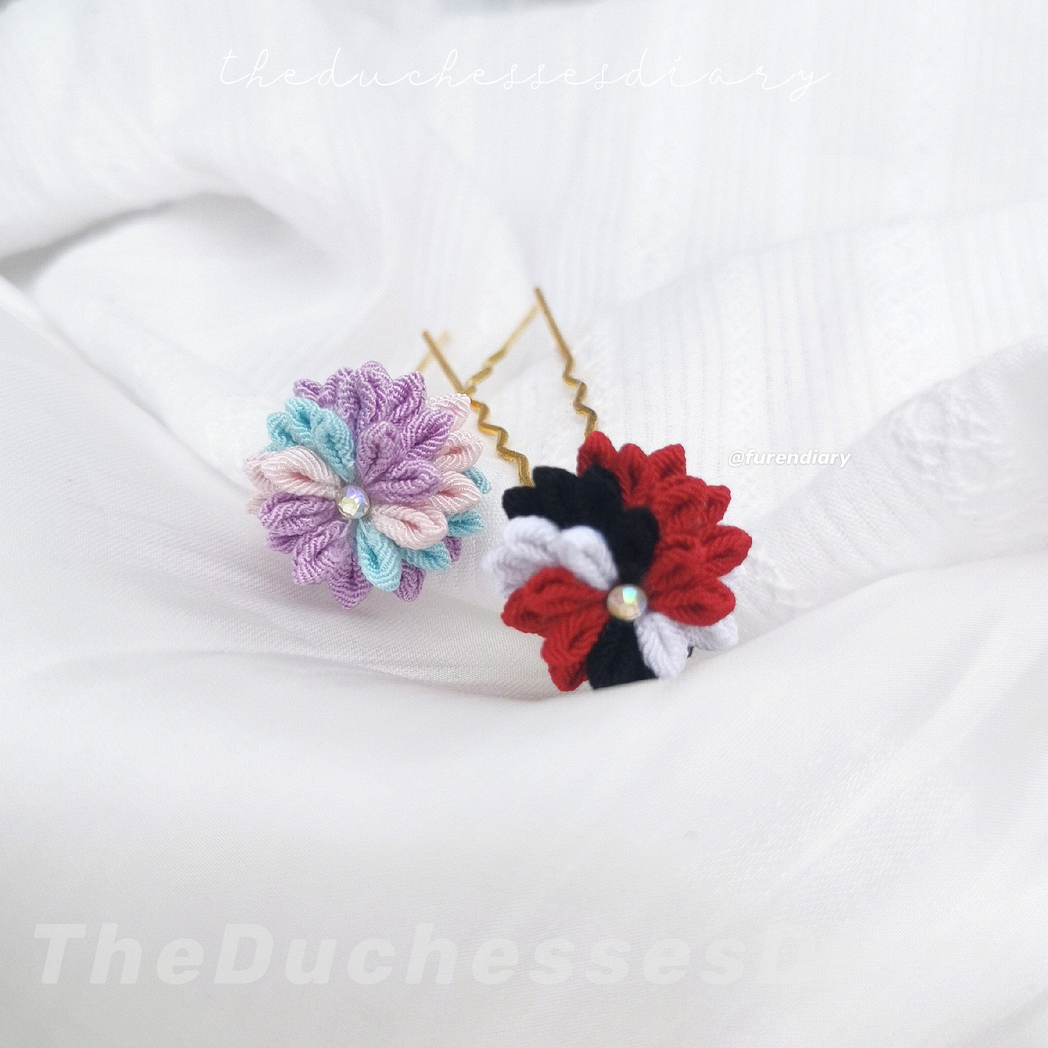 Hydrangeas Hairpins | 繡球花髮髻 🏵