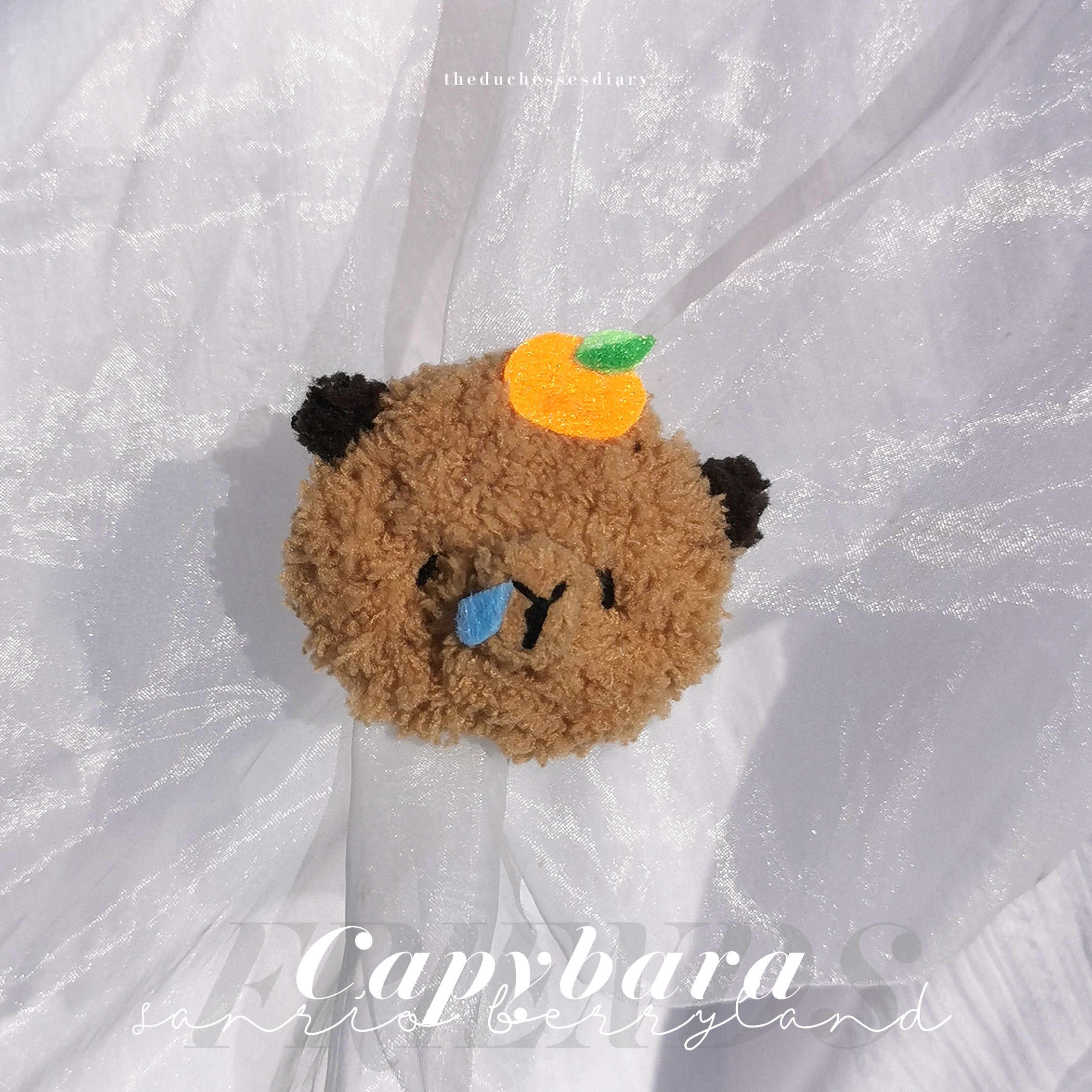 Capybara Brooch & Hairclip