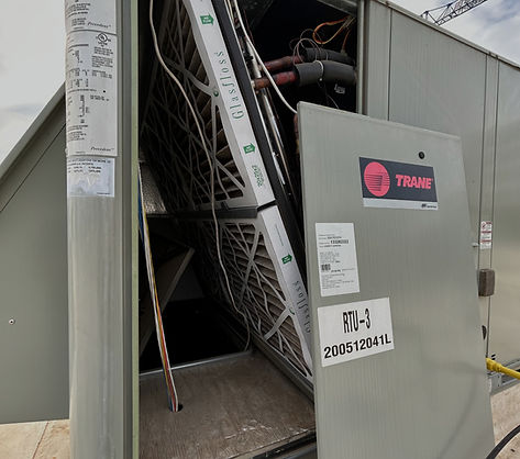 Trane Rooftop filters replace