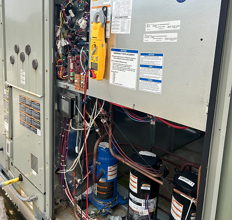 Commercial repairing Trane rooftop