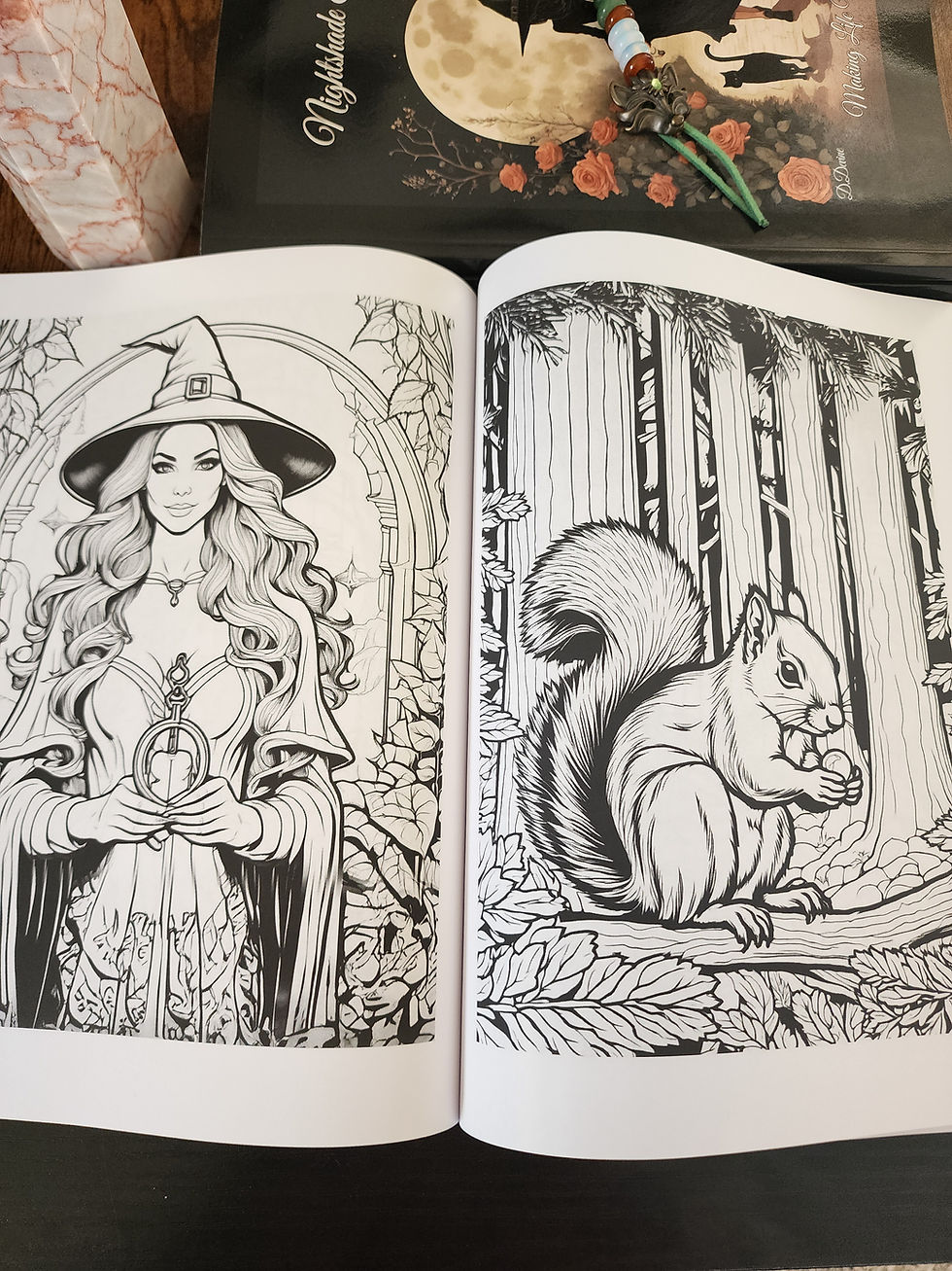 Miniatura: Nightshade & Thorn Spiritual Coloring Book