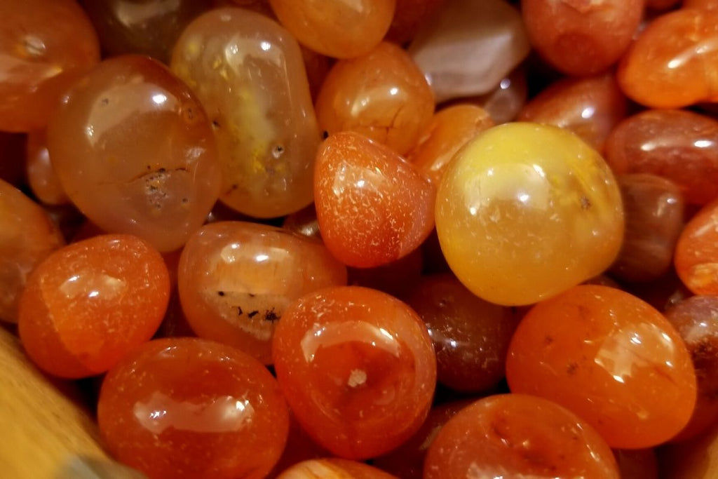 5 piedras caídas de cornalina