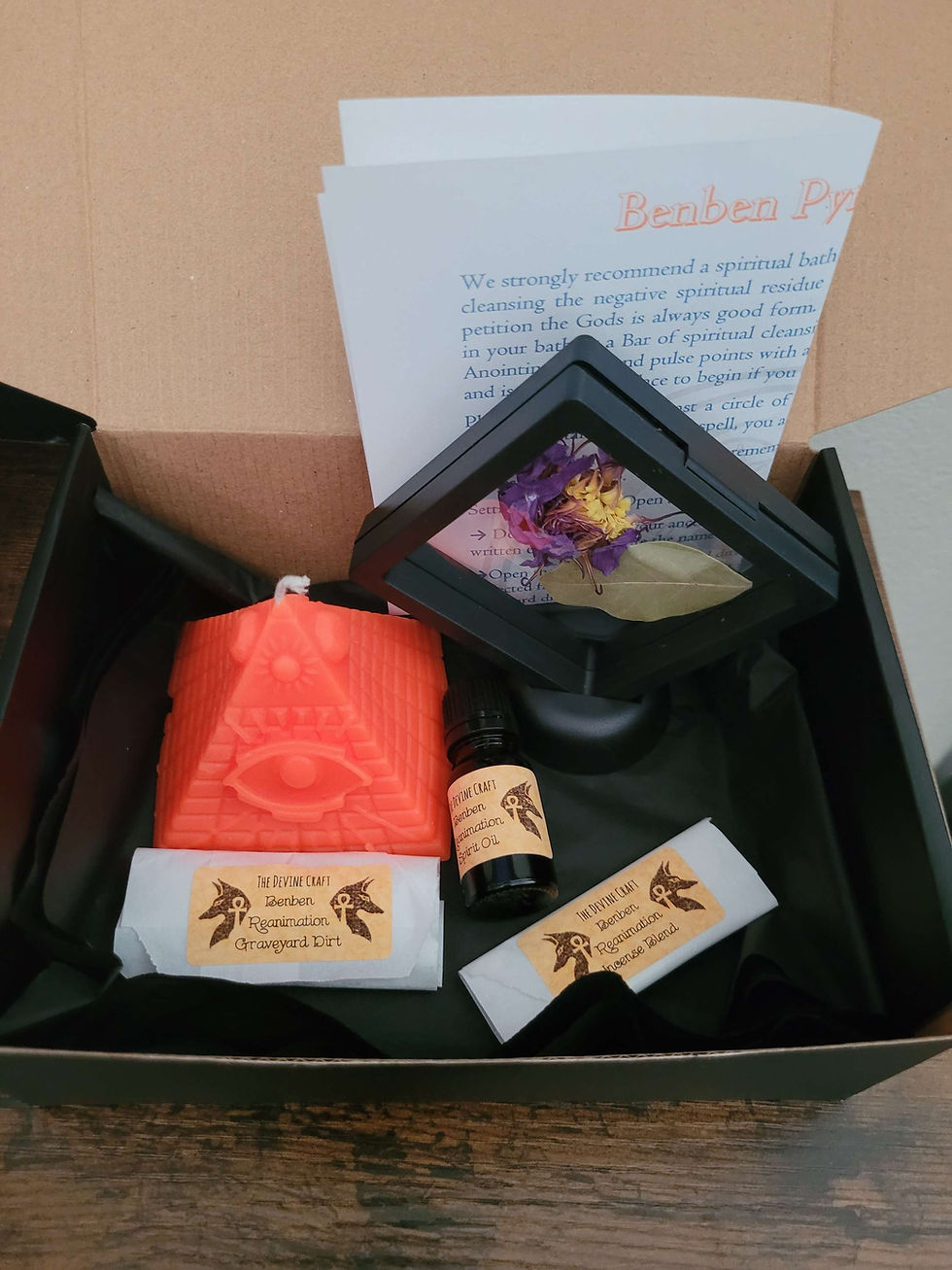 Miniatura: Egyptian Magic, Witchcraft, Pyramid Spell Candle, Connect with Ancestors, Spirit Work, Spell Package, Witches Spell, Witch