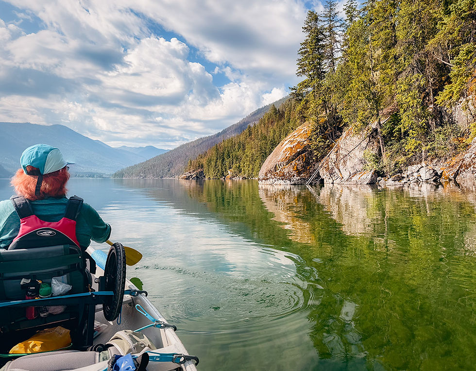 Canoeing on Slocan Lake — such a beautiful place! And full of artistic inspiration!