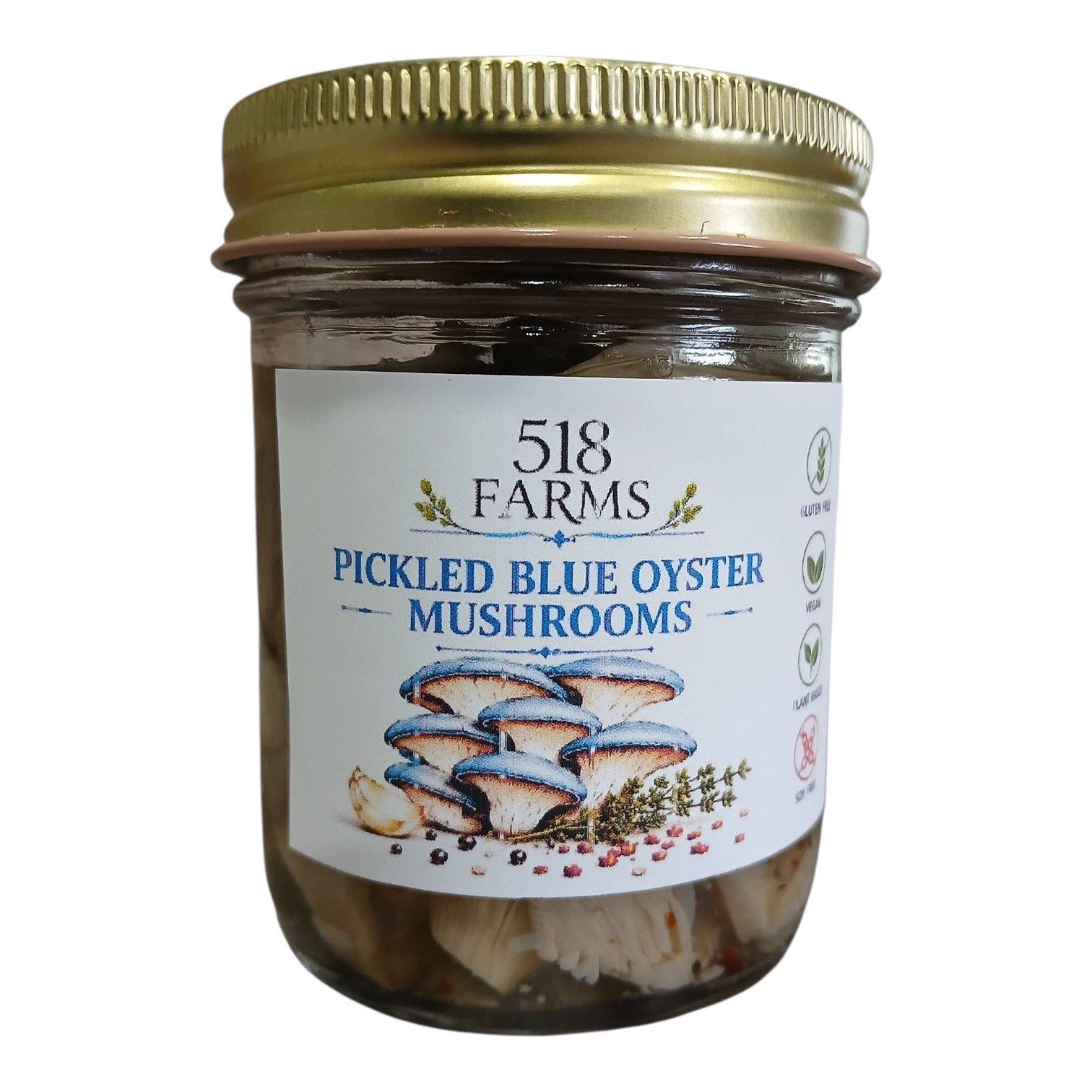 Pickled Blue Oyster Mushroom